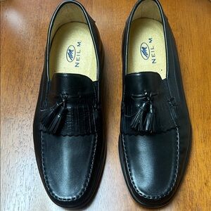 Neil M Classic Black Tassel Loafers